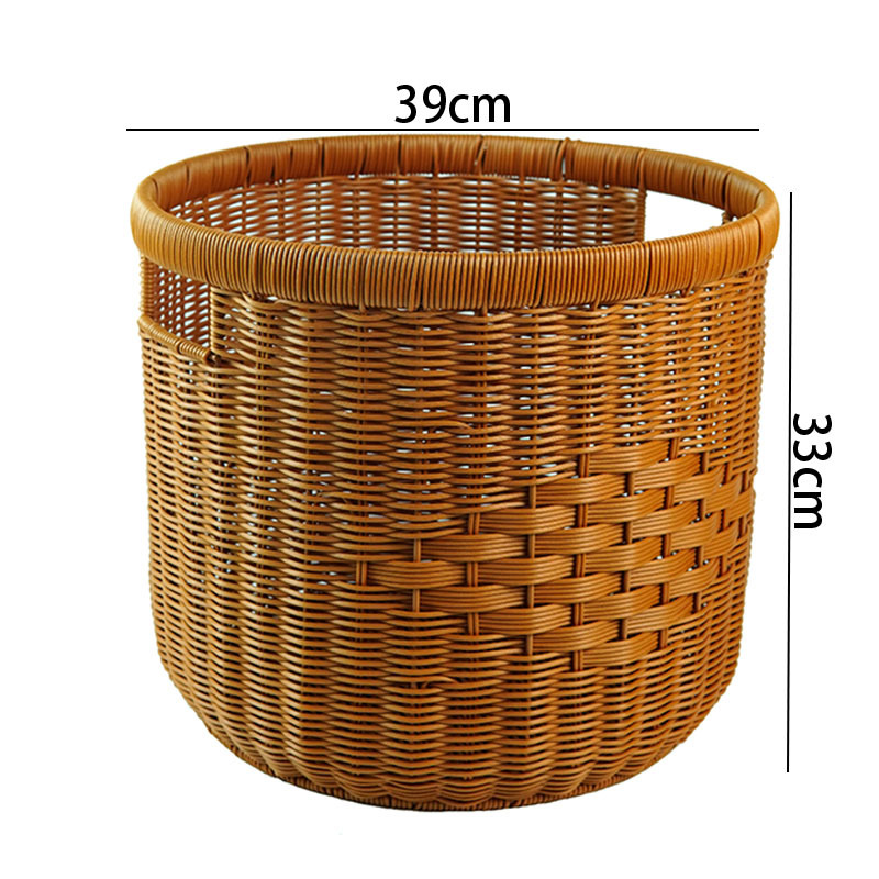 Imitation rattan storage box wardrobe storage basket living room toys and miscellaneous storage basket books snack storage basket - Image 12