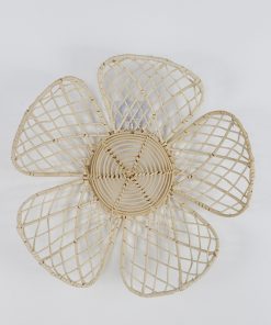 Flower wall decoration rattan bed and breakfast wall hanging flowers Living room photography background wall decoration