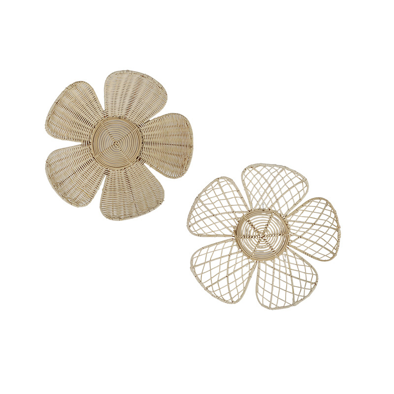 Flower wall decoration rattan bed and breakfast wall hanging flowers Living room photography background wall decoration - Image 3