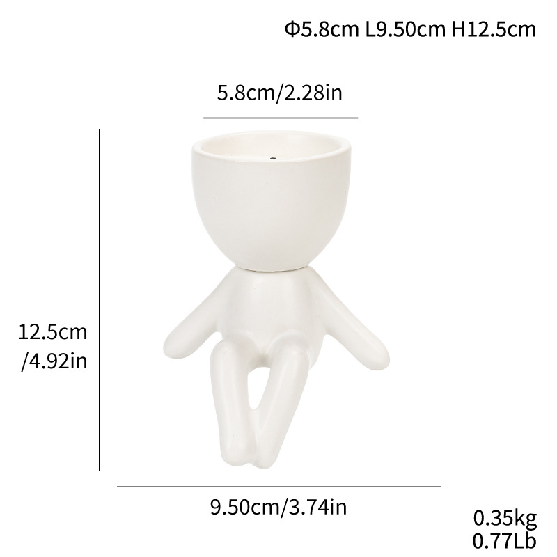 Simple vegetarian ceramic candlesticks and feet scented candle decoration ornaments - Image 12