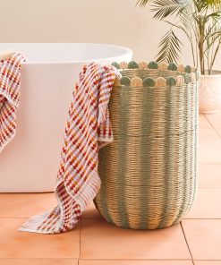 Household large capacity clothes, miscellaneous items, desktop snacks and toys sorting storage basket paper rope woven storage basket