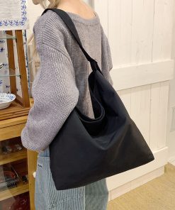 College students' class cloth bags trendy and versatile shoulder bags for women's big bag texture tote bags