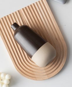 Fine-mouthed flower arrangement ceramic vase high-end modern simple home gift soft decoration ornament