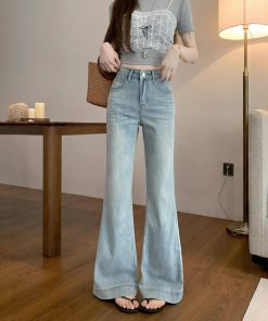 Real photos of summer slim fit and elasticity without slim legs for women's jeans