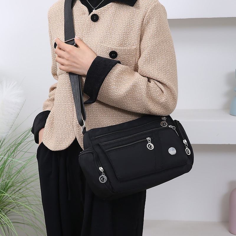 Women's cloth bag shoulder bag waterproof Oxford cloth women's bag canvas cross-body bag mother crossbody bag business bag - Image 3