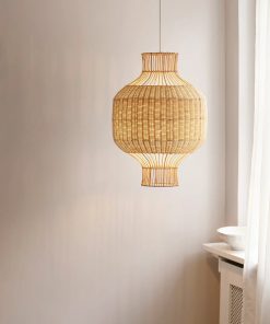 Wooden sheep rattan chandelier dining room lamps bedroom homestay pastoral retro wali wadi style wind lamp cover