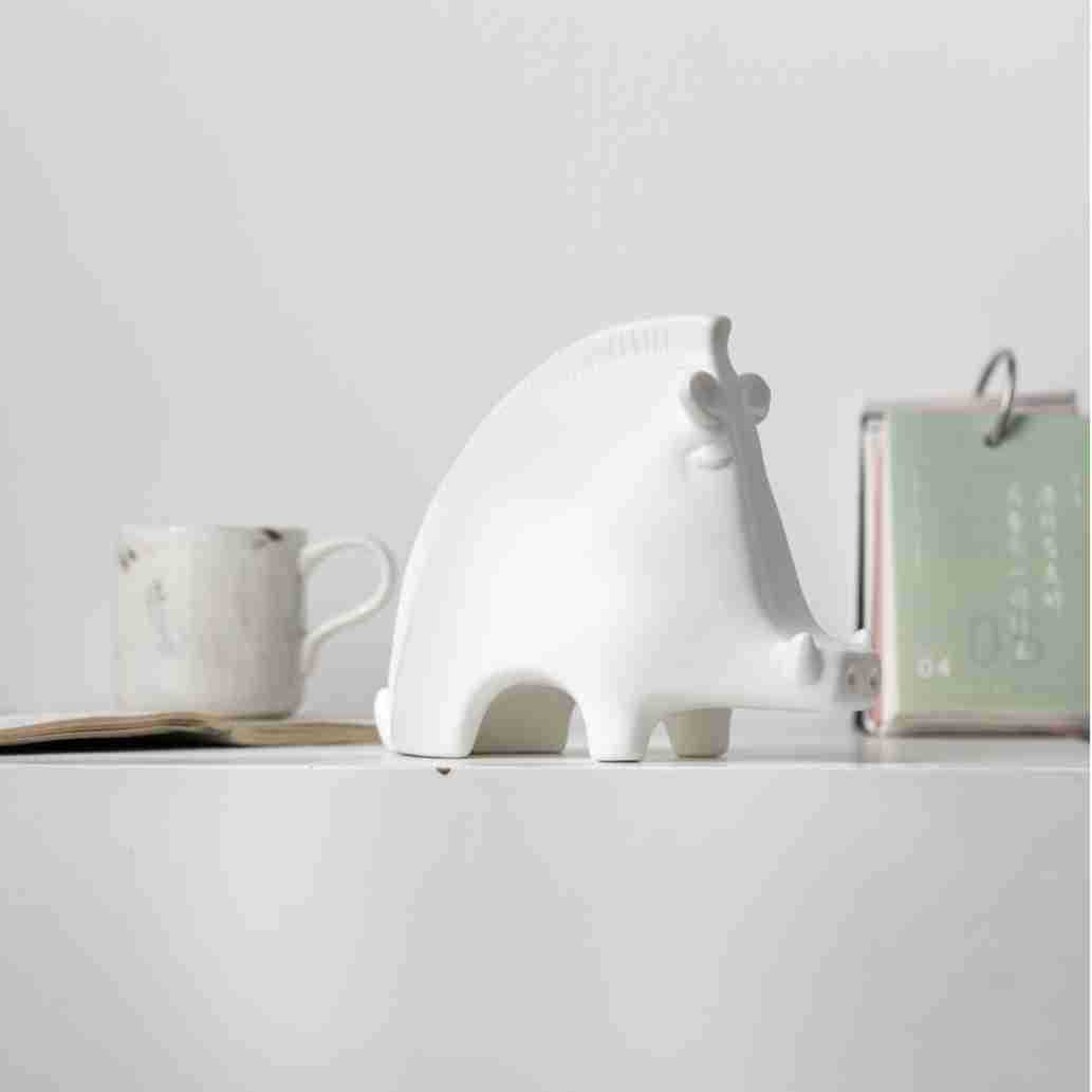 Vase style ceramic crafts wild boar shape ornaments home light luxury soft decorations - Image 6