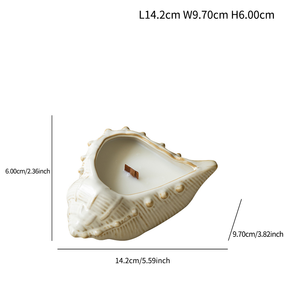 Ceramics, high-end and high-end home decoration crafts, conch candlestick ornaments - Image 6