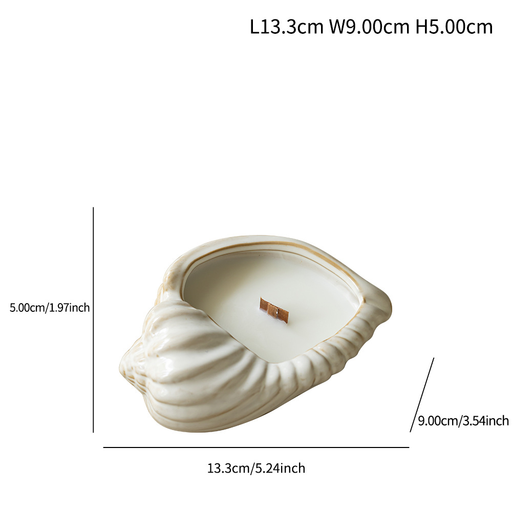 Ceramics, high-end and high-end home decoration crafts, conch candlestick ornaments - Image 9