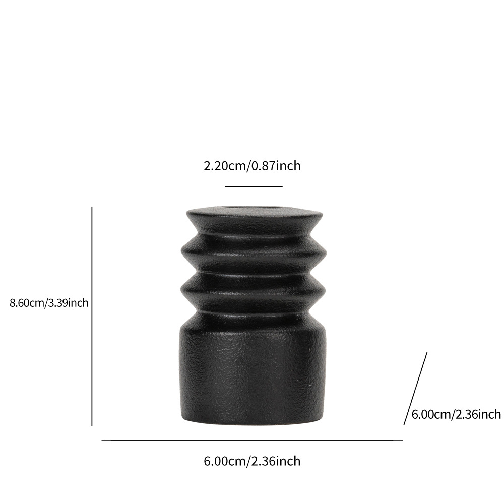 Black and white ceramic candlestick, atmosphere, home high-end soft decorative ornaments - Image 10