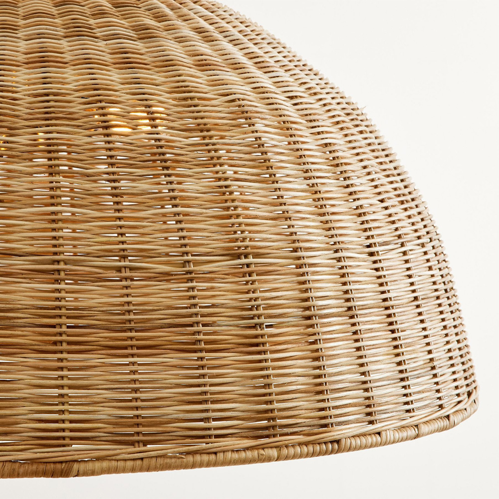 Fengteng chandelier tea room Zen B&B restaurant decorative lampshade living room hand-woven lamp fixture - Image 2