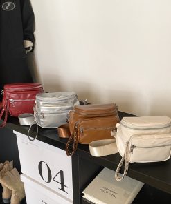 Niche casual chest bag high-end chain shoulder bag women crossbody bag waist bag armpit bag trendy