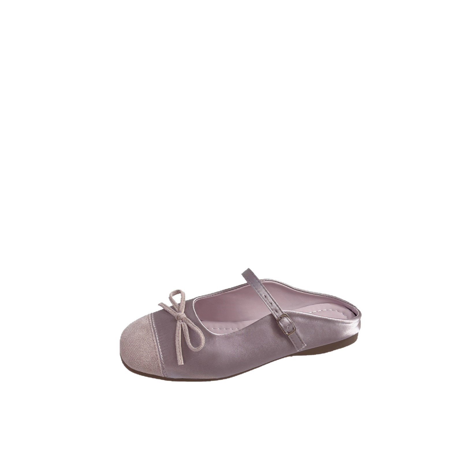 Gentle little red ballet style half-slippers for women with spring and summer bows retro Mary Jade shoes - Image 5