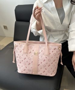 Cat printed shoulder bag large capacity classic handbag tote bag high-end girl shopping bag