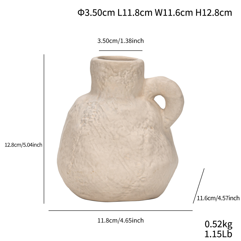 Wind stone pattern ceramic small vase home decoration crafts small amount - Image 4