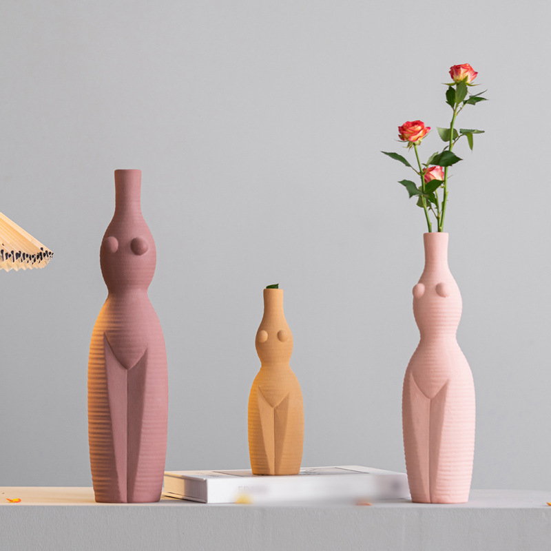 Wind human body artistic sense ceramic vase interior decoration home decoration - Image 7