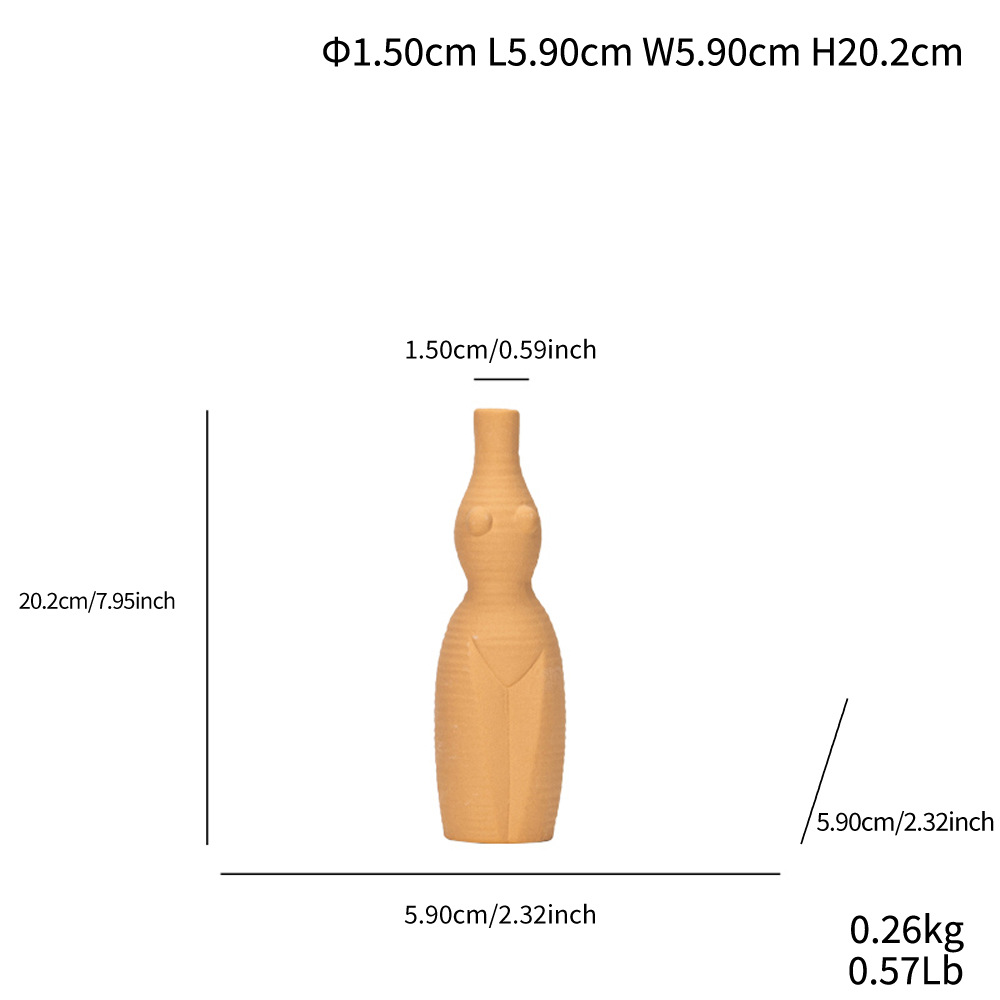 Wind human body artistic sense ceramic vase interior decoration home decoration - Image 10