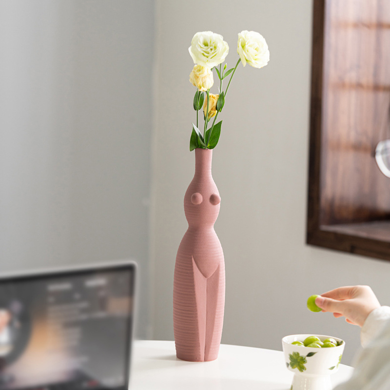 Wind human body artistic sense ceramic vase interior decoration home decoration - Image 2