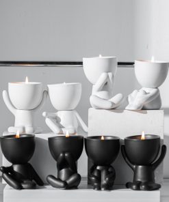 Vegetable ceramic candlestick aromatherapy sitting posture small people home decoration home decorations home decorations
