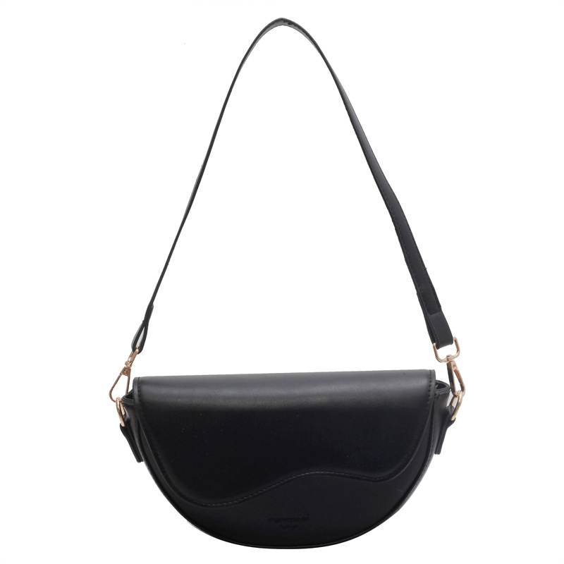 Niche bag women's fashionable high-end one-shoulder crossbody bag retro underarm saddle bag - Image 7