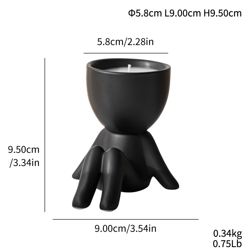 Fengsuan Shao, aromatherapy sitting posture, candlestick, home soft decoration, living room ornaments - Image 15