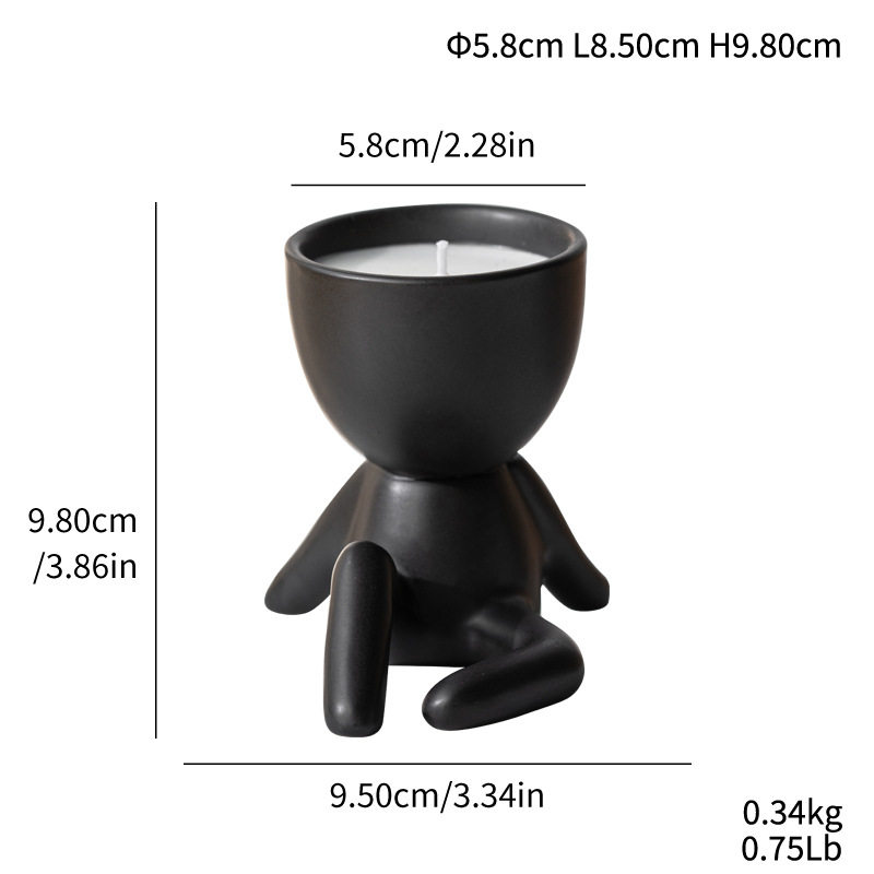 Fengsuan Shao, aromatherapy sitting posture, candlestick, home soft decoration, living room ornaments - Image 4