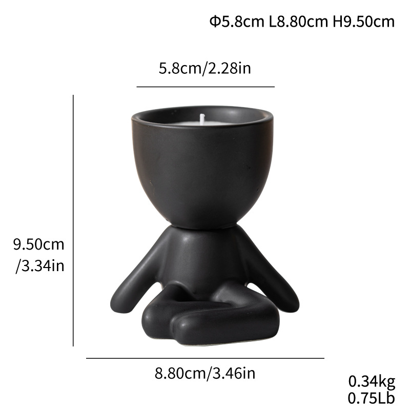 Fengsuan Shao, aromatherapy sitting posture, candlestick, home soft decoration, living room ornaments - Image 8