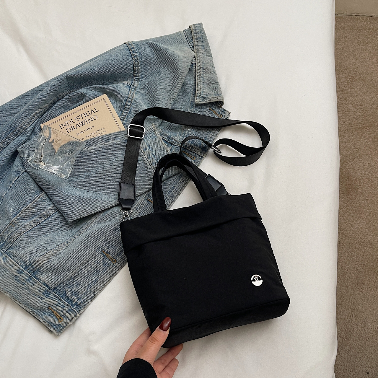 Fashionable hand-carrying casual bucket bag Fashion cartoon bear shoulder bag high-end crossbody bag - Image 16