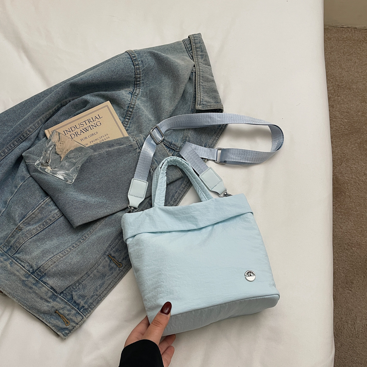 Fashionable hand-carrying casual bucket bag Fashion cartoon bear shoulder bag high-end crossbody bag - Image 10