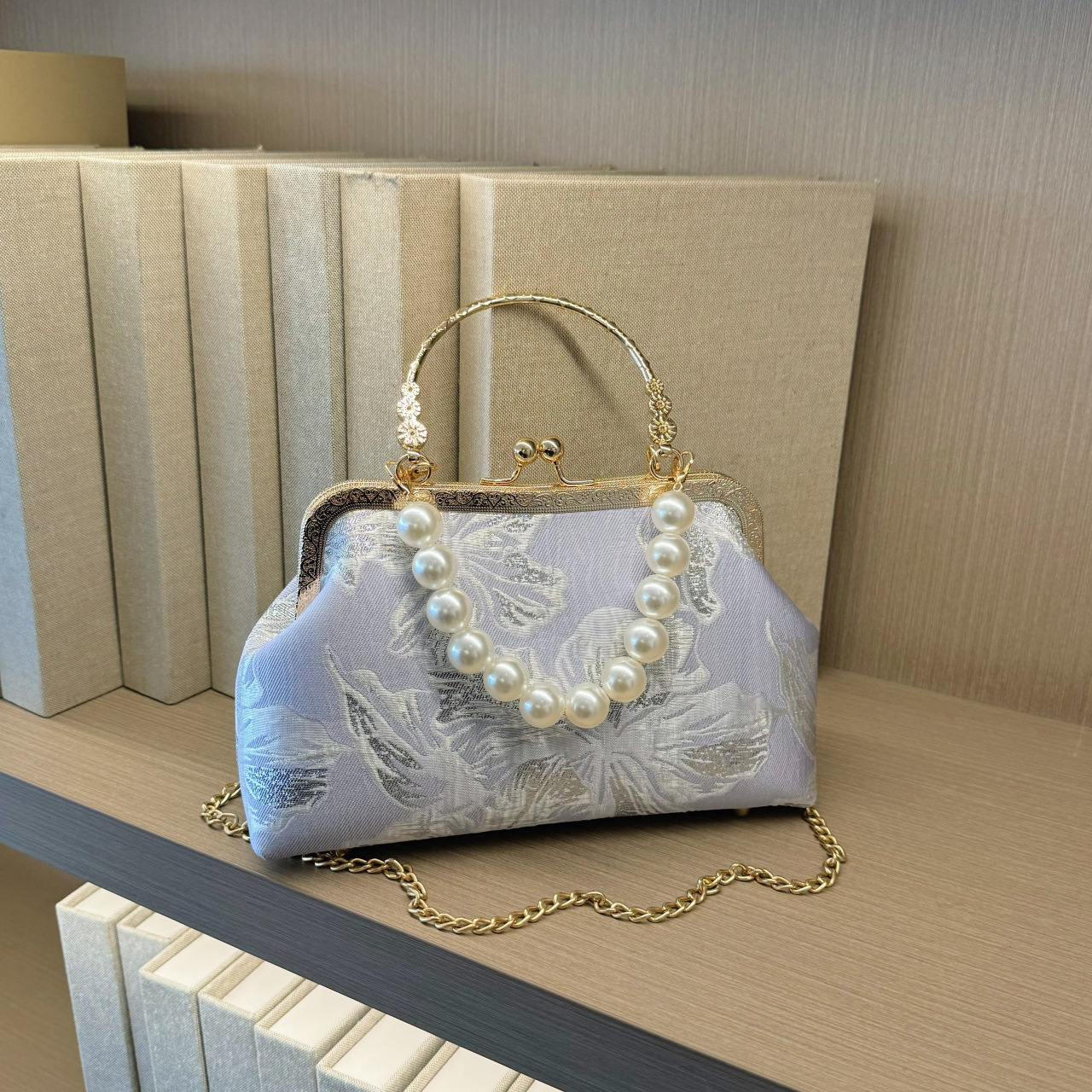 Women's bag handmade cheongsam handbag simple single-shoulder crossbody bag new Chinese clutch bag - Image 7