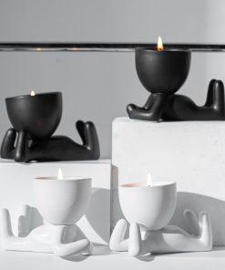 Vegetable ceramic candlestick lying on the nest, villain aromatherapy candle small ornaments