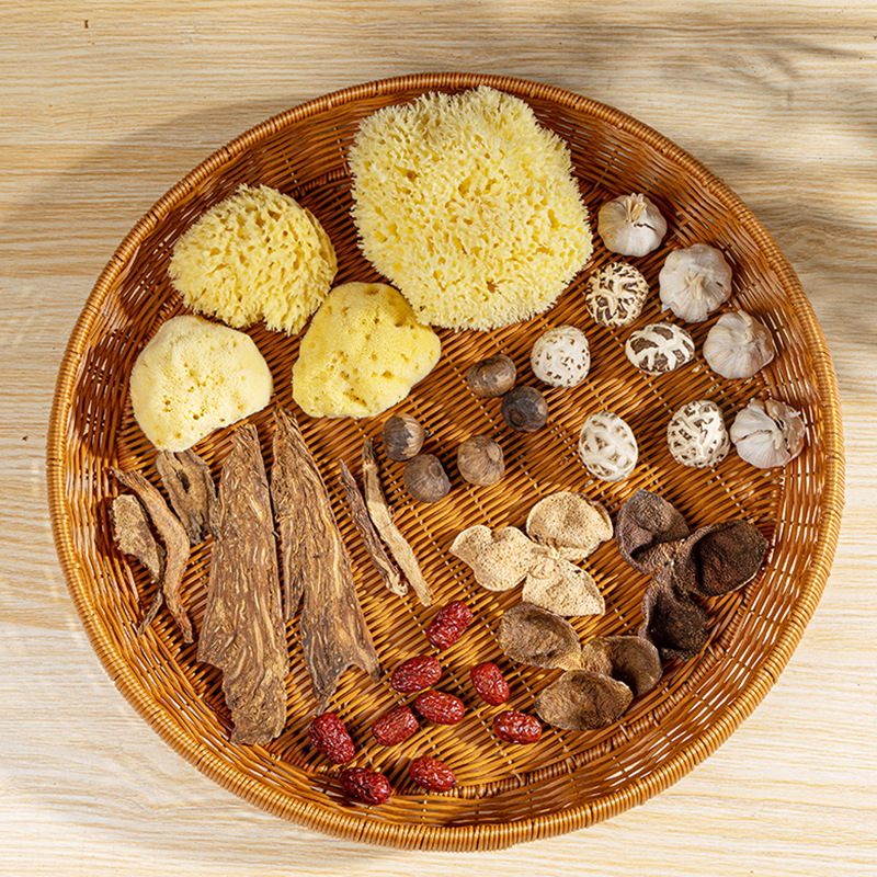 Imitation rattan round storage basket household bun steamed bun basket drying dustpan washing basket vegetable basket fruit tray hand-woven - Image 2