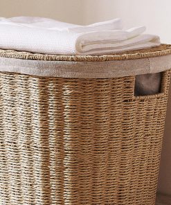Paper rope braided laundry basket clothes storage box storage basket laundry basket bedroom sorting box storage basket with lid storage basket