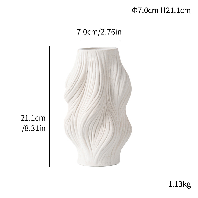 Fengsui fired ceramic vase ornaments hydroponic vase ornaments home decoration - Image 8