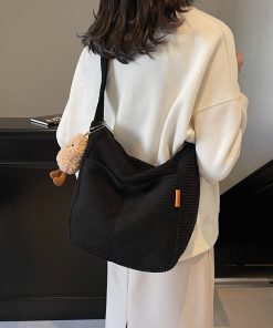 Casual bag women's versatile shoulder bag large capacity tote bag class commuting tote cross bag