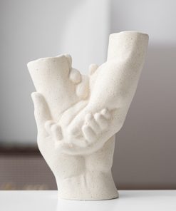 Hand in hand vegetarian ceramic vase simple flower crafts home decoration ornaments