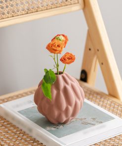 Ceramic macaron multi-color agate vase light luxury texture home decoration