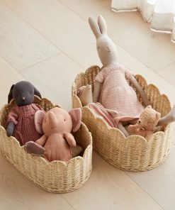 Pastoral style woven storage basket storage basket homestay decoration simple toys hand-woven storage basket