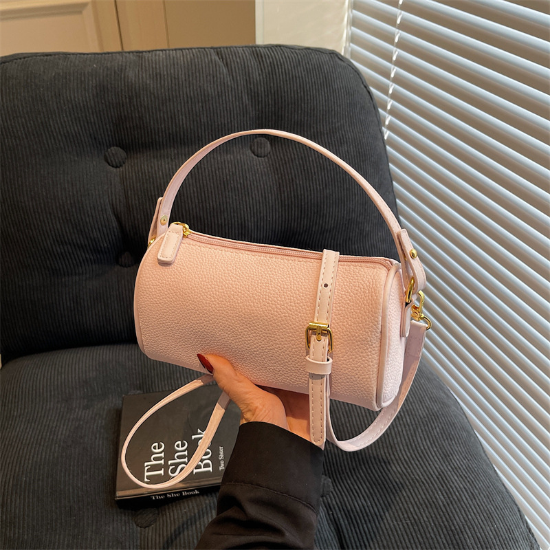 Fashionable small shoulder bag niche design simple texture versatile commuter one-shoulder crossbody bag - Image 3