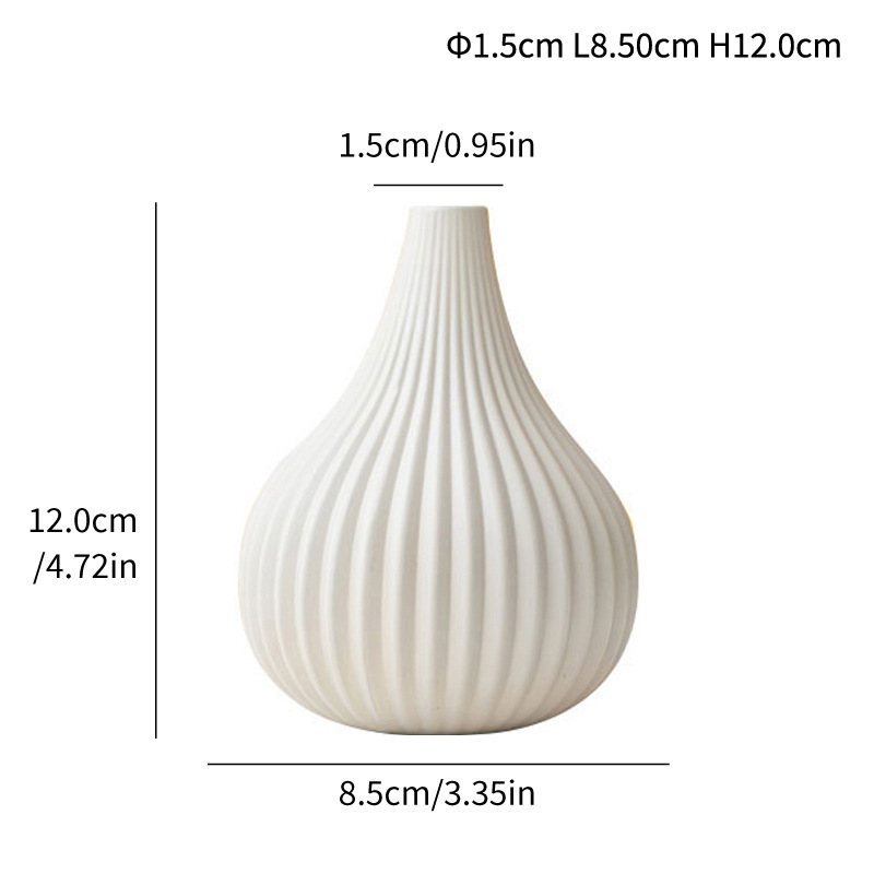 Japanese multi-color ceramic small vase fresh and simple flower arrangement high-end home decoration blue and white porcelain - Image 12