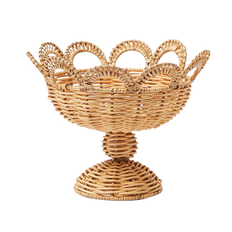 Natural rattan fruit basket living room household storage basket children's toy snack basket remote control miscellaneous basket - Image 3
