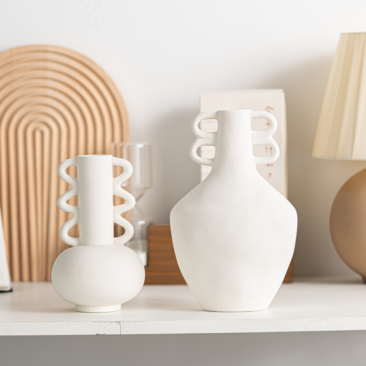 Ceramics, frosted corrugated simple shape, small mouth vase, light luxury and high-end home style - Image 7