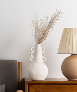 Ceramics, frosted corrugated simple shape, small mouth vase, light luxury and high-end home style