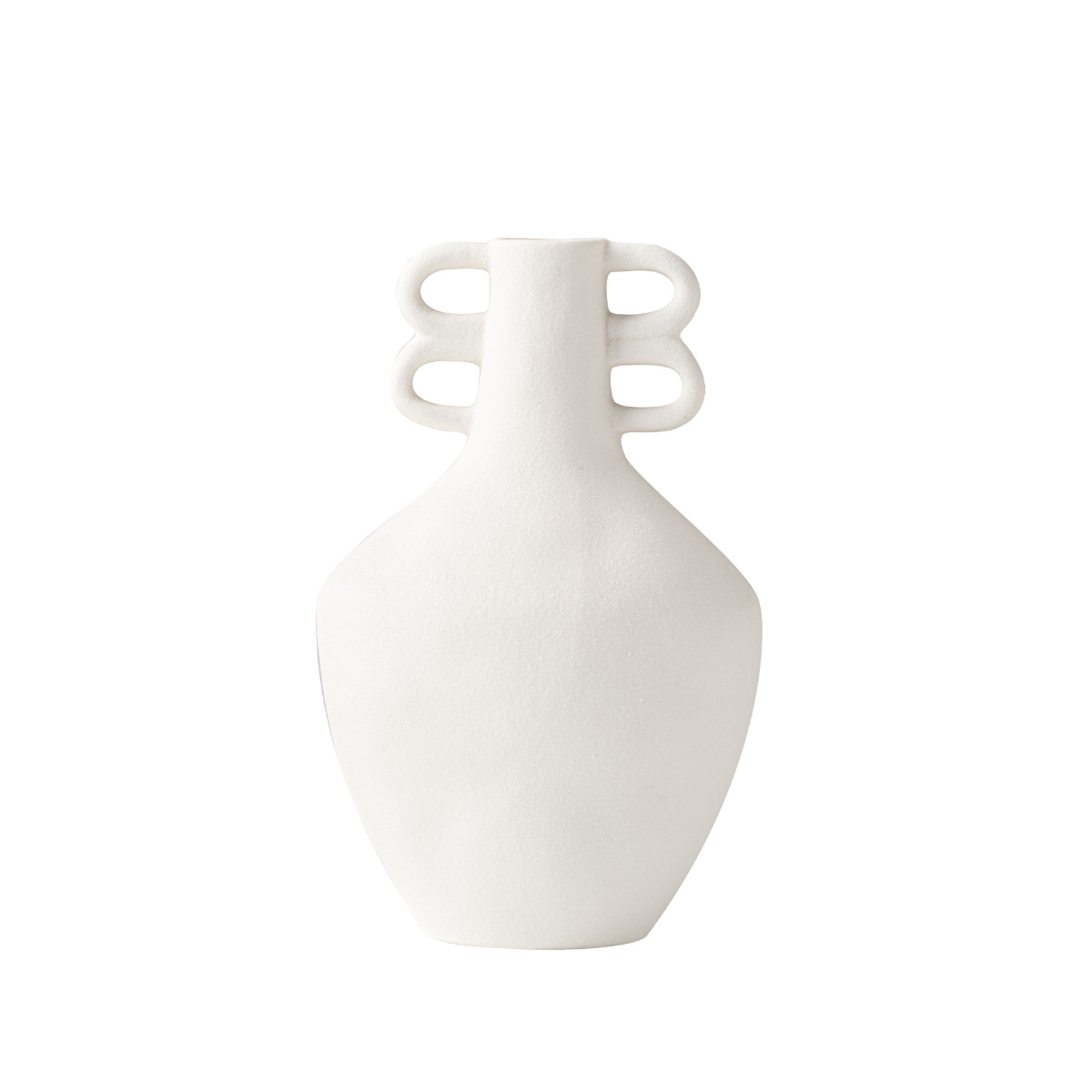 Ceramics, frosted corrugated simple shape, small mouth vase, light luxury and high-end home style - Image 3