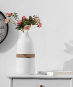 Ceramic hemp rope large vase simple and modern style flower arrangement craft home decoration