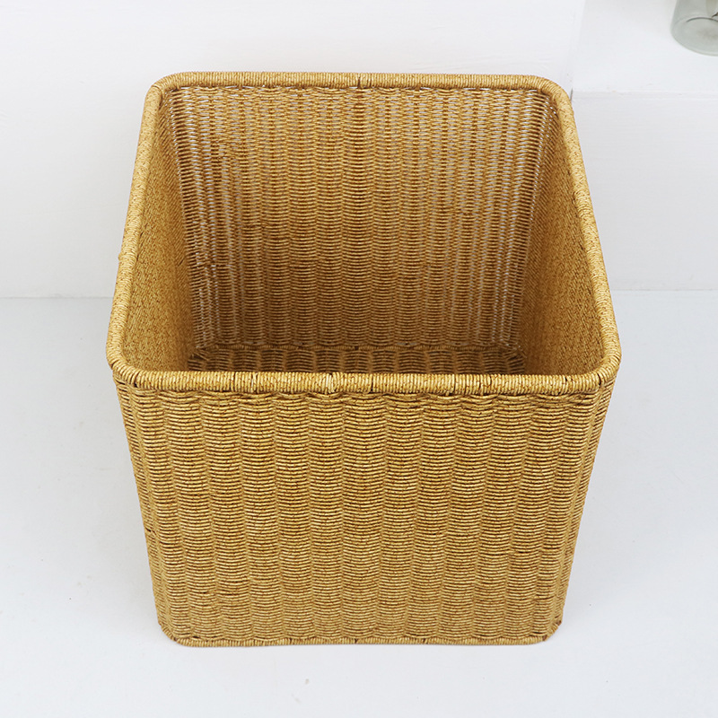 Imitation rattan storage basket household large capacity clothes, miscellaneous items, desktop snacks and toys to organize kitchen storage basket - Image 9