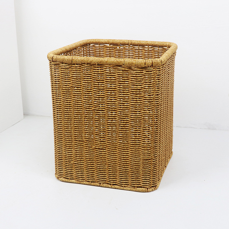 Imitation rattan storage basket household large capacity clothes, miscellaneous items, desktop snacks and toys to organize kitchen storage basket - Image 7