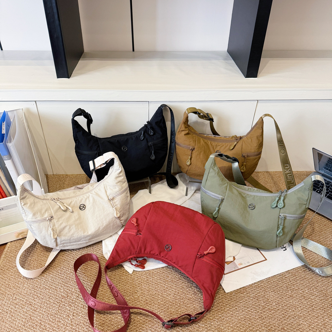 Japanese ultra-light tarp bag for men and women versatile shoulder bag crossbody bag multifunctional nylon lightweight waterproof buffalo croissant bag - Image 4