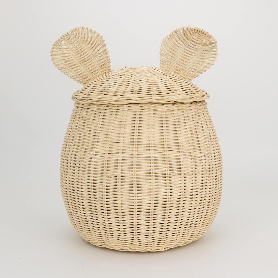 Fengtie storage basket Mickey Mouse shape decoration home toy storage box hand-woven storage basket - Image 6