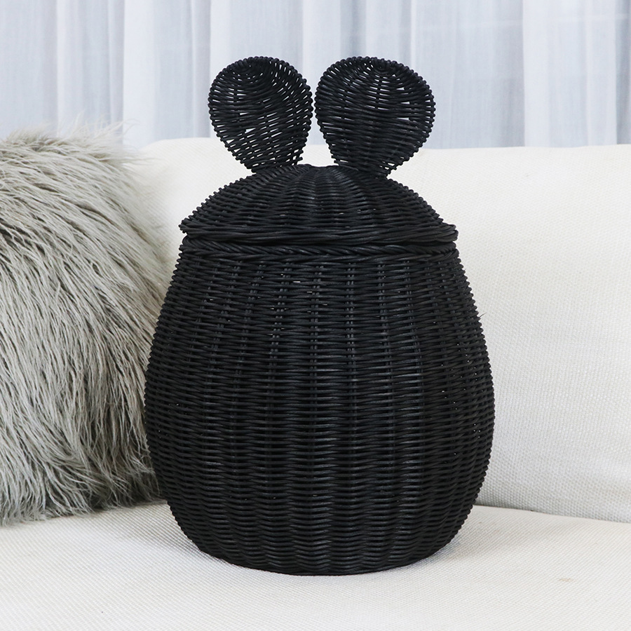 Fengtie storage basket Mickey Mouse shape decoration home toy storage box hand-woven storage basket - Image 7